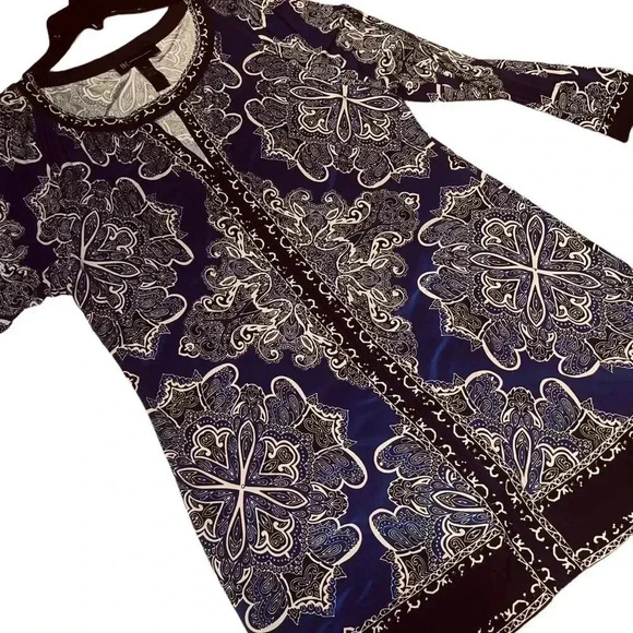 I.N.C beautiful long sleeve shirt dress - Picture 4 of 16